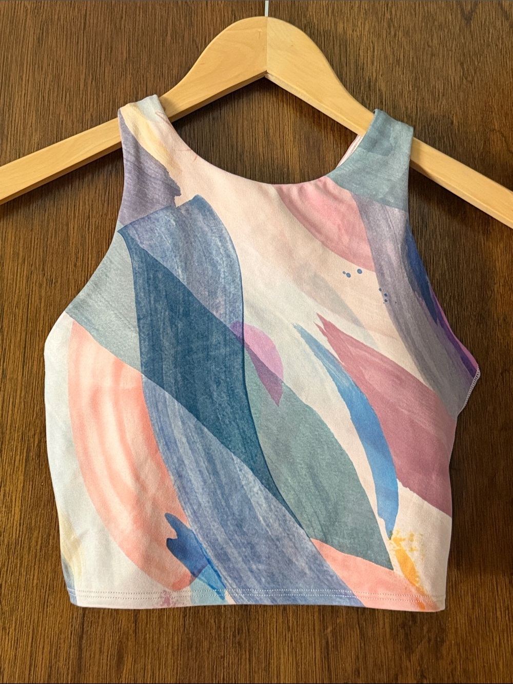 Athleta Conscious Crop Tank Top - Watercolor